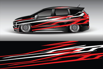 Obraz premium Stylish car design with dynamic graphics on display