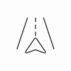 navigation road direction icon sign vector