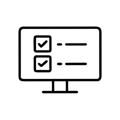 Survey on Monitor Icon Representing Online Questionnaire, User Feedback Form, and Digital Poll Interface