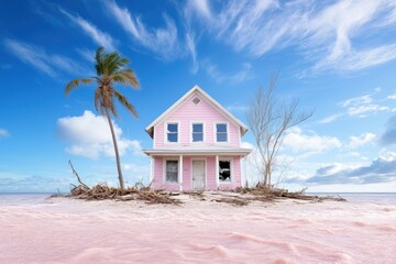 Coastal home faces destruction from storm surge as families show resilience and hope