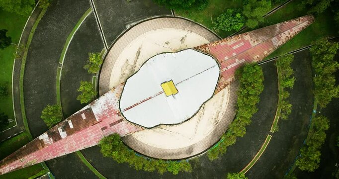 Quirky Coastal Village Building - Aerial Drone Film