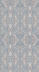 Vivid Hand Drawn Curly Flower Motif Illustrations