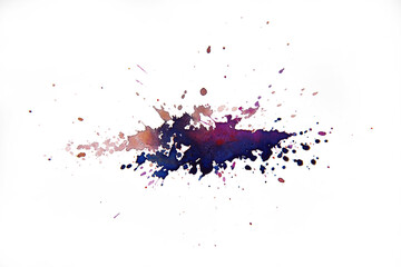 WATERCOLOR SPLASH IN PURPLE AND PINK COLORS