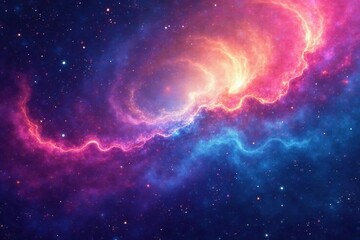 Obraz premium Abstract swirling nebula texture seamless background, ethereal, swirl, design