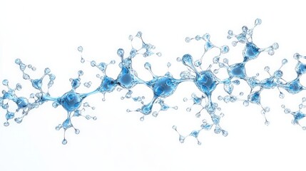 Fototapeta premium Abstract representation of interconnected molecules.