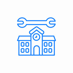 school tools icon sign vector