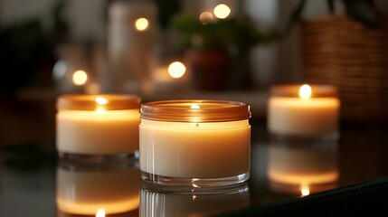 Warm glow of candles