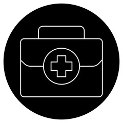First Aid Kit icon, Compact Medical Kit for Home, Travel & Workplace Safety, Essential First Aid Kit for Emergency Preparedness