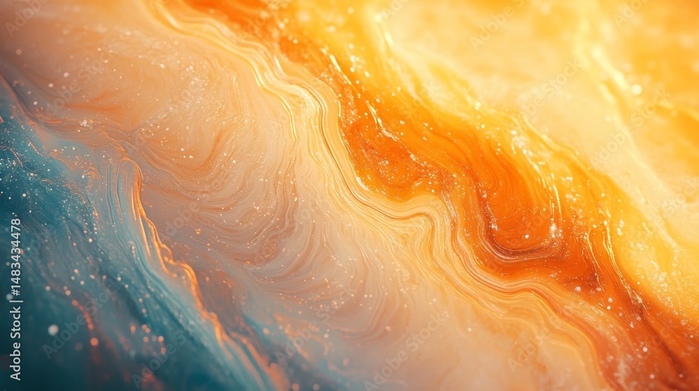 Poster abstract design with vibrant color transitions.