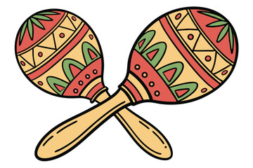 101 colorful, vibrant, abstract, wooden maracas, musical instruments, festive, energetic, dynamic, bold, textured, playful, lively, celebratory, tropical, psychedelic, hand-painted, kaleidoscopic, vib