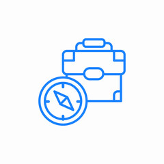 travel compass icon sign vector