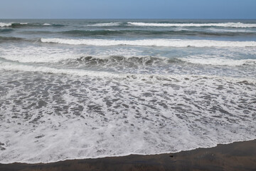 Atlantic ocean sand beach, Gran Canaria, Spain