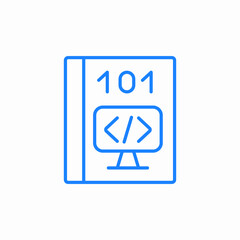 web coding icon sign vector