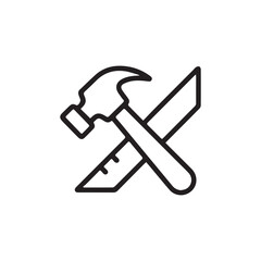Hammer & Plan Icon