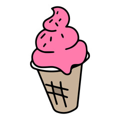 red ice cream icon