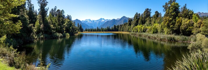 photo of lake matheson, New zealand