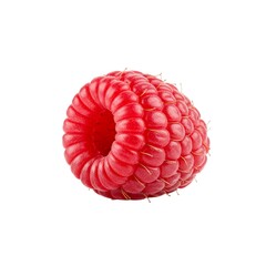Single raspberry isolated on transparent background, use cases