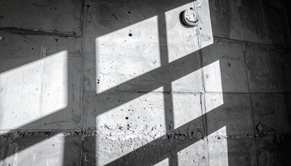 Abstract Shadows On Concrete Floor