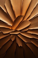 Brushed gold foil texture presents a luxurious matte finish with smooth metallic shine in an intricate radial pattern
