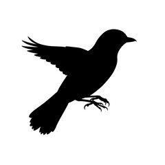 Winged Silhouette AI Generated