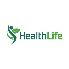 Vector logo design. Wellness and healthy, circle line logo with wellness people concept