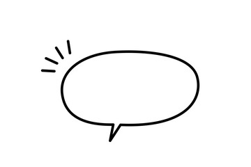 シンプルで可愛い吹き出し