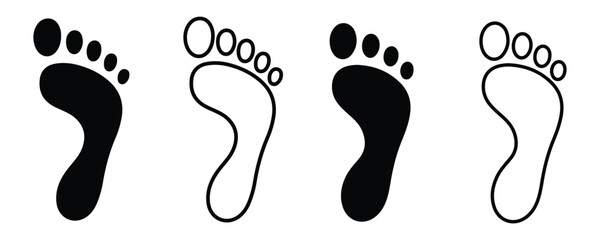 Footprint symbol vector illustration