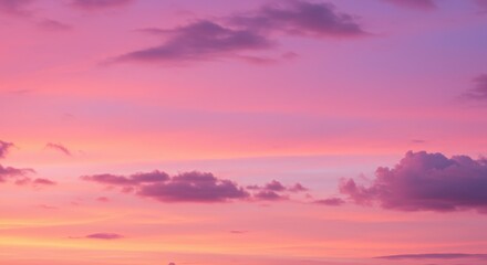 Fototapeta premium Pastel Pink Sunset Sky
