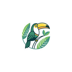 toucan-bird--white-background Toucan. Digital illustration for books and stories about animals. Simple, bright picture.

