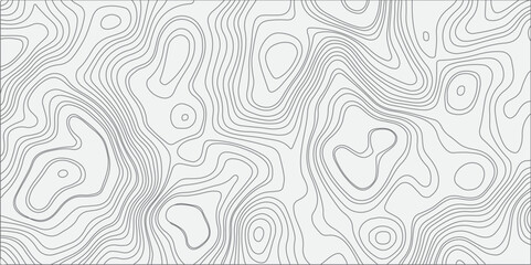 "Design a smooth, seamless topographic contour map pattern in black and white. The illustration should feature flowing, organic lines that mimic natural elevation changes, creating a modern, abstract.
