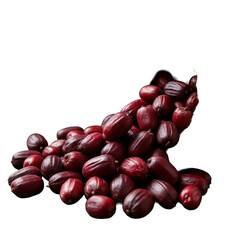 Obraz premium A pile of dark red nuts