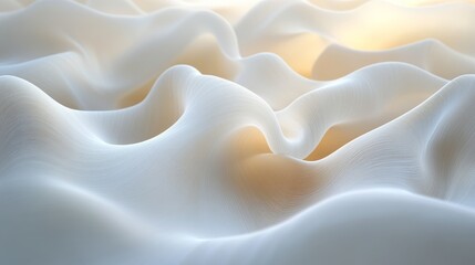 Obraz premium Abstract design of white textured folds and light.