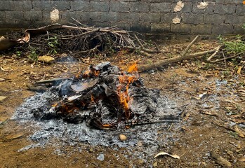 Trash Burning Fire