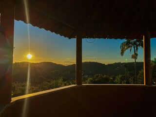Fototapeta premium Sunset in mountains