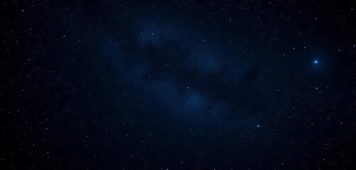 Fototapeta premium Vast, dark interstellar space; countless stars twinkle in a cosmic night sky, infinite, artwork