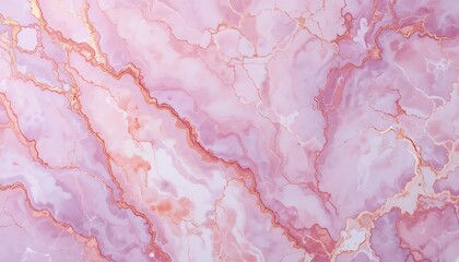 Fototapeta premium Rose Gold Marble Texture Background Elegant Abstract Design with Delicate Pink and White Veins for Luxury Invitations and Modern Art Projects