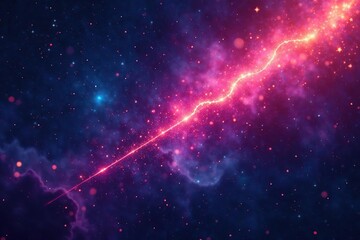 Fototapeta premium Abstract meteor shower background, cosmic dust and nebulae Perfect for science fiction, fantasy, and space themes , stars, space, design