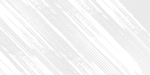 Fototapeta premium Dot white gray wave light technology texture background. Abstract big data digital concept modern arts white