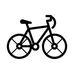 bike icon silhouette vector