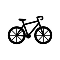 bike icon silhouette vector