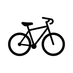 bike icon silhouette vector