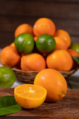 Rangpur, Citrus × limonia or Citrus reticulata × medica, sometimes called the rangpur lime, mandarin lime or lemandarin, is a hybrid between the mandarin orange and the citron.