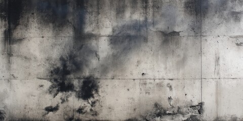 Dark smoke stains and burn marks on a concrete wall surface with gritty urban texture
