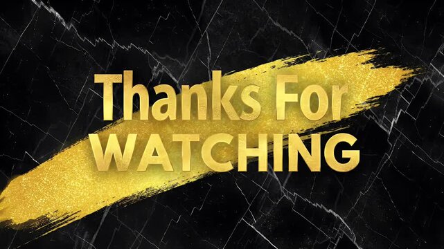 Animated Thanks For Watching Video Outro, suitable for streams, youtube videos. or social media content.