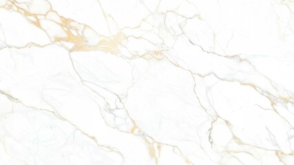 Elegant white marble features refined gold and silver veins running across the surface for subtle detailing