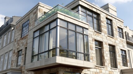 Modern architectural building exterior