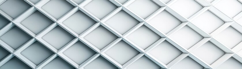 Geometric pattern with overlapping diamond shapes in a metallic, modern style.