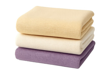 Stack of Three Colorful Waffle Weave Towels