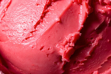 pink ice cream, red ice cream, strawberry ice-cream, 