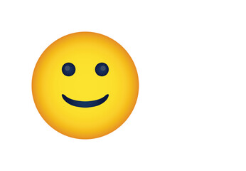 Fototapeta premium smiley face on white background